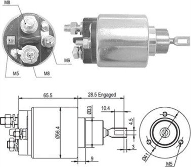 Соленоїд стартера MAGNETI MARELLI 940113050363 (фото 1)