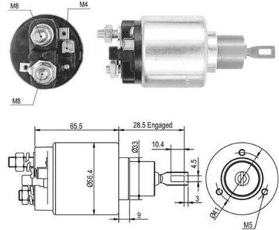 Соленоїд стартера MAGNETI MARELLI 940113050461 (фото 1)