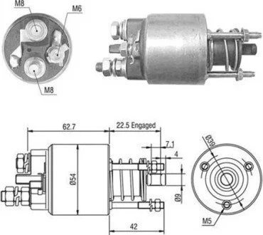 Фото 1 - тяговое реле, стартер MAGNETI MARELLI 940113050470 Тяговое реле, стартер MAGNETI MARELLI 940113050470 (фото 1)