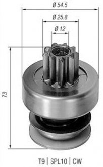 Бендикс (z=9) DB OM615 75-80 MAGNETI MARELLI AMB0085