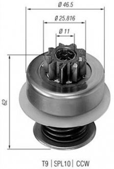 Бендикс стартера MAGNETI MARELLI AMB0088 (фото 1)