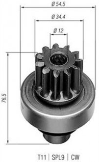 Бендикс стартера MAGNETI MARELLI AMB0203 (фото 1)