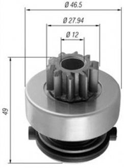 Бендикс стартера MAGNETI MARELLI AMB0353 (фото 1)