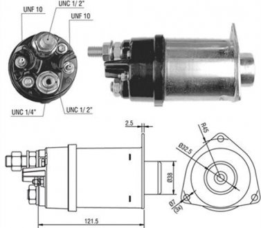 Реле стартера. MAGNETI MARELLI AME0042