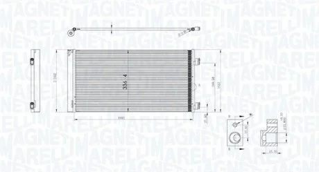 Конденсер кондиціонера MAGNETI MARELLI BC747