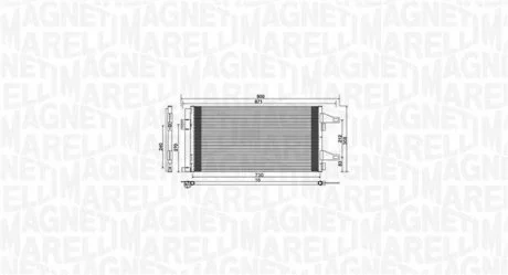 Конденсер кондиціонера MAGNETI MARELLI BC761