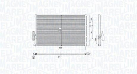 Конденсер кондиціонера MAGNETI MARELLI BC788 (фото 1)