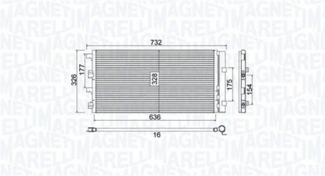 Конденсер кондиціонера MAGNETI MARELLI BC797