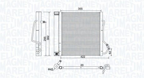Конденсер кондиціонера MAGNETI MARELLI BC810