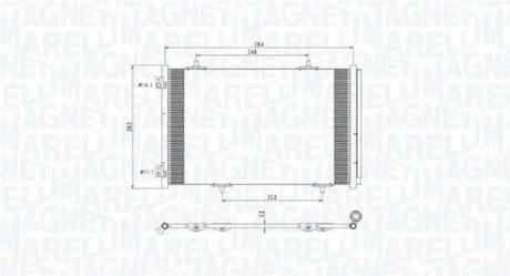 Конденсер кондиціонера MAGNETI MARELLI BC812
