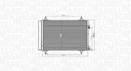 Конденсер кондиціонера MAGNETI MARELLI BC820