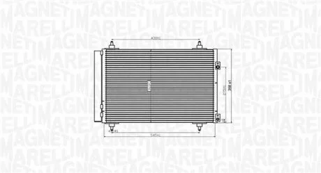 Конденсер кондиціонера MAGNETI MARELLI BC820