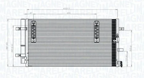 Конденсер кондиціонера MAGNETI MARELLI BC827