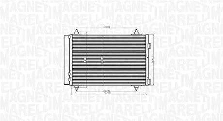Конденсер кондиціонера MAGNETI MARELLI BC916