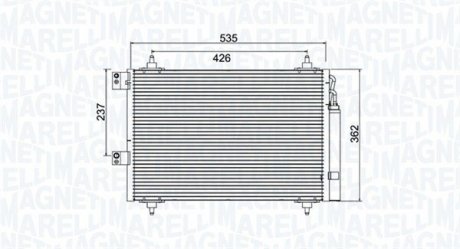 Конденсер кондиціонера MAGNETI MARELLI BC936