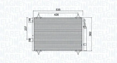 Конденсер кондиціонера MAGNETI MARELLI BC936