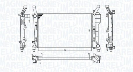 Радіатор охолоджування MAGNETI MARELLI BM1262 (фото 1)