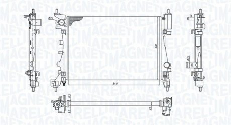 Радиатор охлаждения MAGNETI MARELLI BM1301