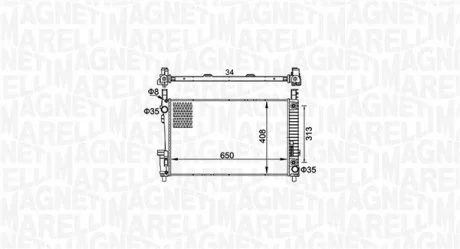 Радиатор охлаждения MAGNETI MARELLI BM1517