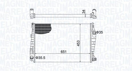 Радиатор охлаждения MAGNETI MARELLI BM1520