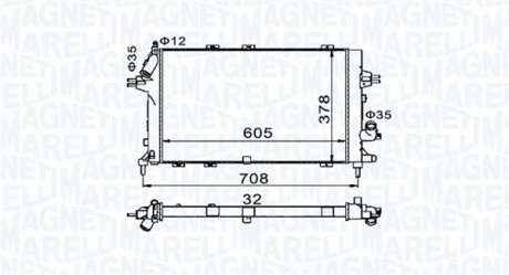 Радіатор охолоджування MAGNETI MARELLI BM1534 (фото 1)