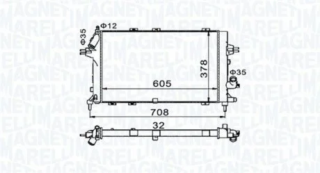 Радіатор охолоджування MAGNETI MARELLI BM1534