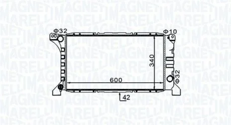 Радиатор охлаждения MAGNETI MARELLI BM1542
