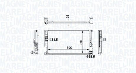 Радіатор охолоджування MAGNETI MARELLI BM1596