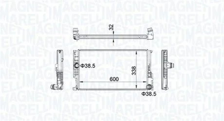 Радіатор охолоджування MAGNETI MARELLI BM1596