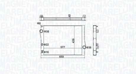 Радіатор охолоджування MAGNETI MARELLI BM1635