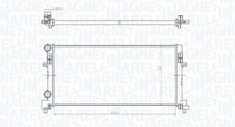 Радіатор охолоджування MAGNETI MARELLI BM1662