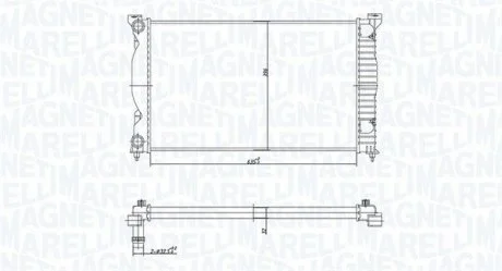 Радіатор охолоджування MAGNETI MARELLI BM1682