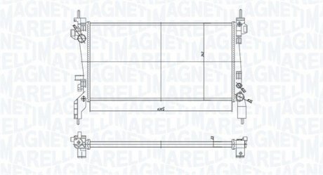Радіатор охолоджування MAGNETI MARELLI BM1726 (фото 1)