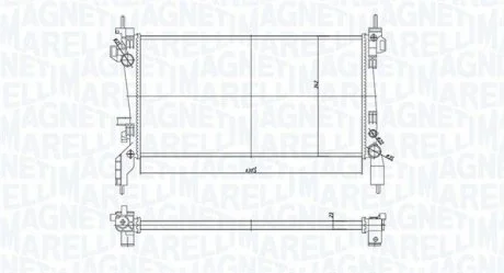 Радіатор охолоджування MAGNETI MARELLI BM1726 (фото 1)
