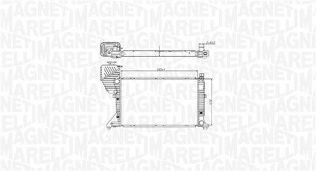 Радіатор охолоджування MAGNETI MARELLI BM1774 (фото 1)