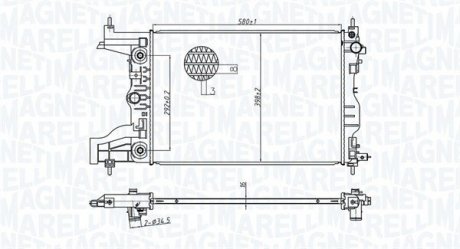 Радіатор охолоджування MAGNETI MARELLI BM1797