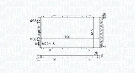 Радіатор охолоджування MAGNETI MARELLI BM1809