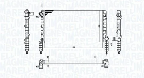 Радіатор охолоджування MAGNETI MARELLI BM180