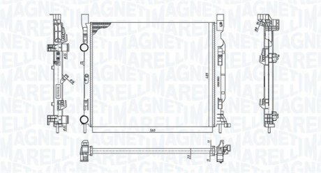 Радіатор охолоджування MAGNETI MARELLI BM1869 (фото 1)