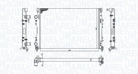 Радіатор охолоджування MAGNETI MARELLI BM1886