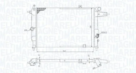 Радіатор охолоджування MAGNETI MARELLI BM1898