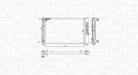 Радіатор охолоджування MAGNETI MARELLI BM1917