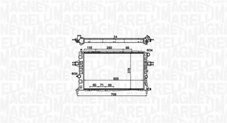 Радіатор охолоджування MAGNETI MARELLI BM1923