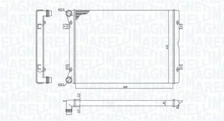 Радіатор охолоджування MAGNETI MARELLI BM1961