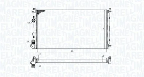 Радіатор охолоджування MAGNETI MARELLI BM1988