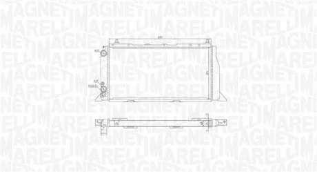 Радиатор AUDI 80 D/TD [350213406000] MAGNETI MARELLI BM406