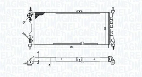 Радіатор охолоджування MAGNETI MARELLI BM588