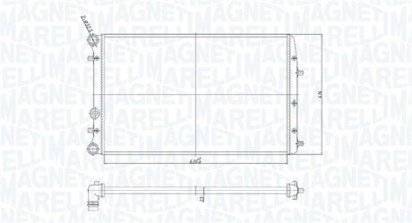 Радіатор охолоджування MAGNETI MARELLI BM841