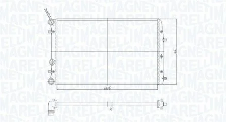 Радіатор охолоджування MAGNETI MARELLI BM841