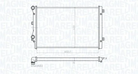 Радіатор охолоджування MAGNETI MARELLI BM852